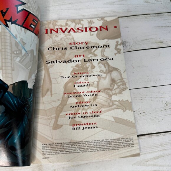 Marvel X-Treme X-Men: Invasion Comic Book By Chris Claremont & Salvador Larroca - Picture 3 of 8